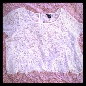 Lace crop top